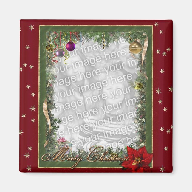 (Customisable) Christmas Frame Magnet (Front)