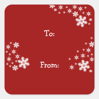 Customisable Christmas Gift Tag Sticker