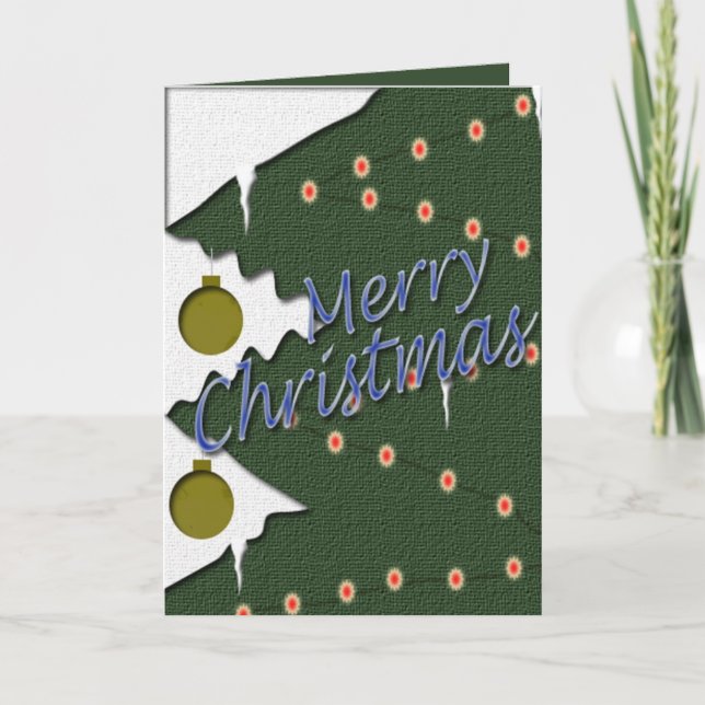 Customisable Christmas Greeting Card (Front)
