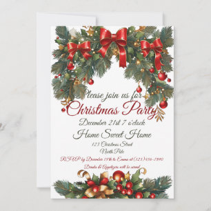 Customisable Christmas invite