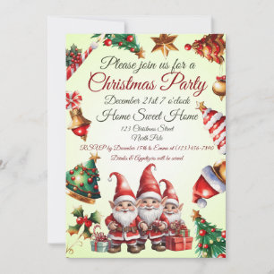 Customisable Christmas invite