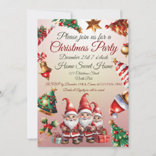 Customisable Christmas invite