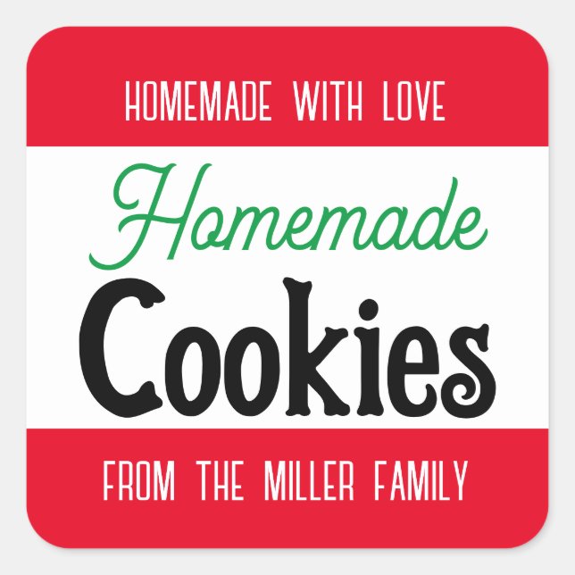 Customisable Christmas Label HM001_22sqv4 (Front)