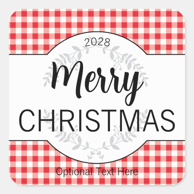 Customisable Christmas Label HM003_03sqv1 (Front)
