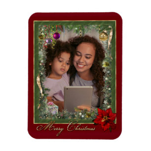 Customisable Christmas Magnet (upload your Photo)