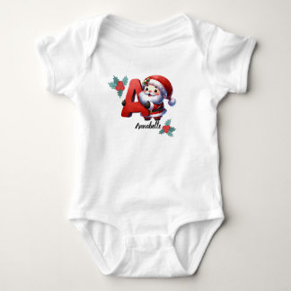 Customisable Christmas Name Initial Bodysuit