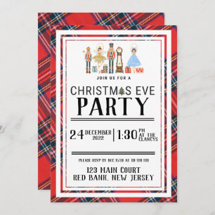 Customisable Christmas Nutcracker Invitations 