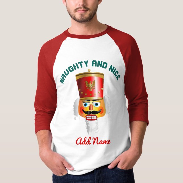 Customisable Christmas Nutcracker Toy Soldier T-Shirt (Front)