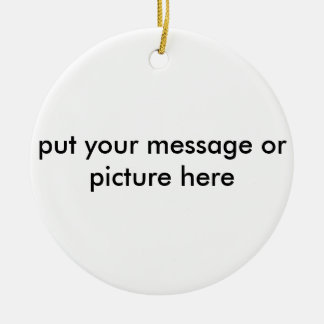 customisable christmas ornament