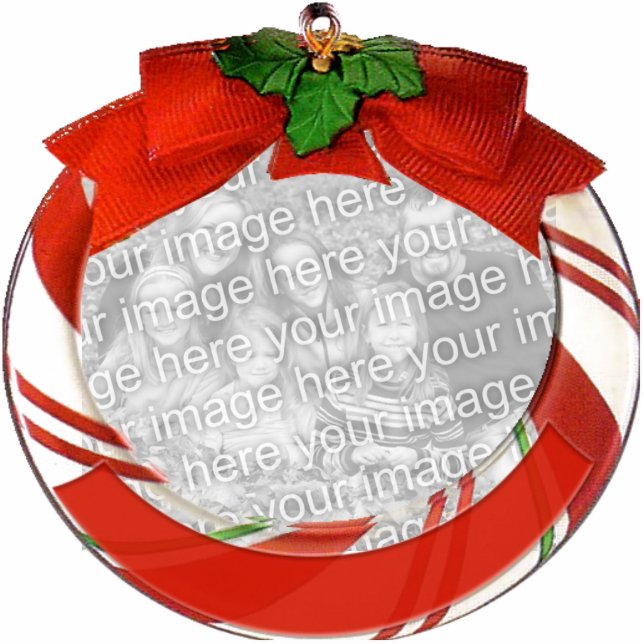 Customisable Christmas Ornament Standing Photo Sculpture (Front)