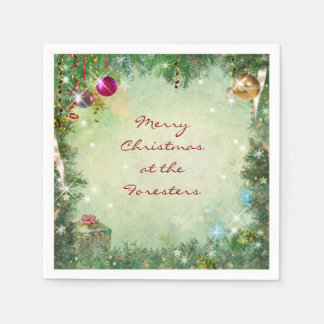 Customisable Christmas Paper Napkins