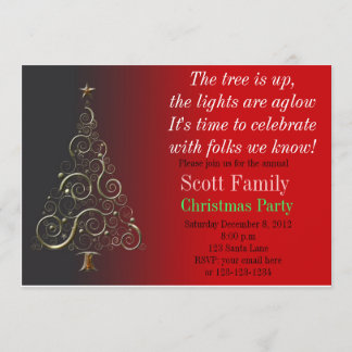 Customisable Christmas Party Invitation