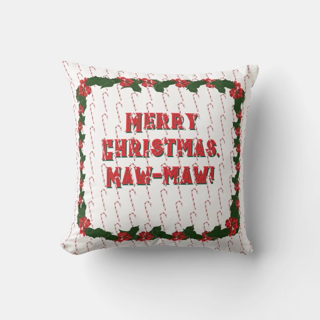 Customisable Christmas Photo Cushion (Front)