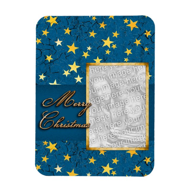 Customisable Christmas Photo Frame Magnet (Vertical)