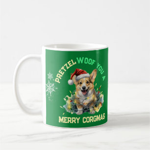 Customisable Christmas Santa Corgi Coffee Mug