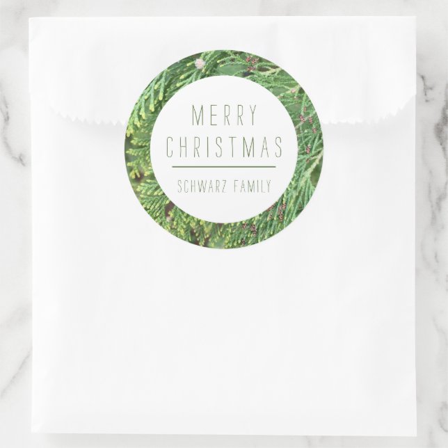 Customisable Christmas Sticker (Bag)