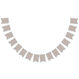 Customisable Christmas Stripes Bunting