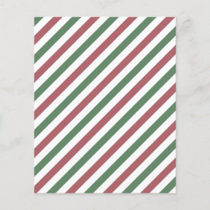 Customisable Christmas Stripes Flyer