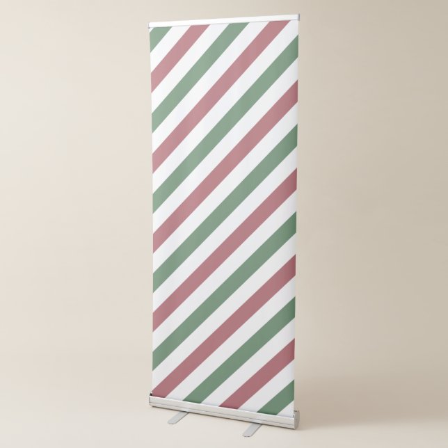 Customisable Christmas Stripes Retractable Banner (3/4)