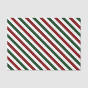 Customisable Christmas Stripes Tissue Paper