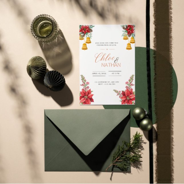 Customisable Christmas Wedding Invitation (Creator Uploaded)