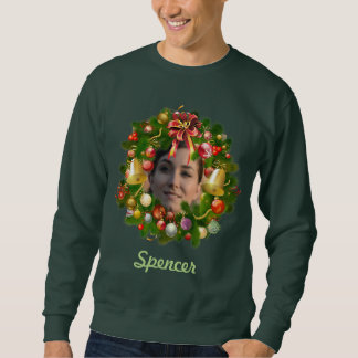 Customisable Christmas Wreath Sweatshirt