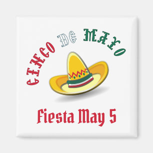 Customisable Cinco de Mayo May 5 Fiesta Magnet