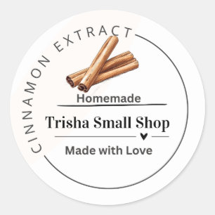 Customisable Cinnamon Extract Label – Personalised