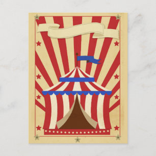 Customisable Circus Postcard