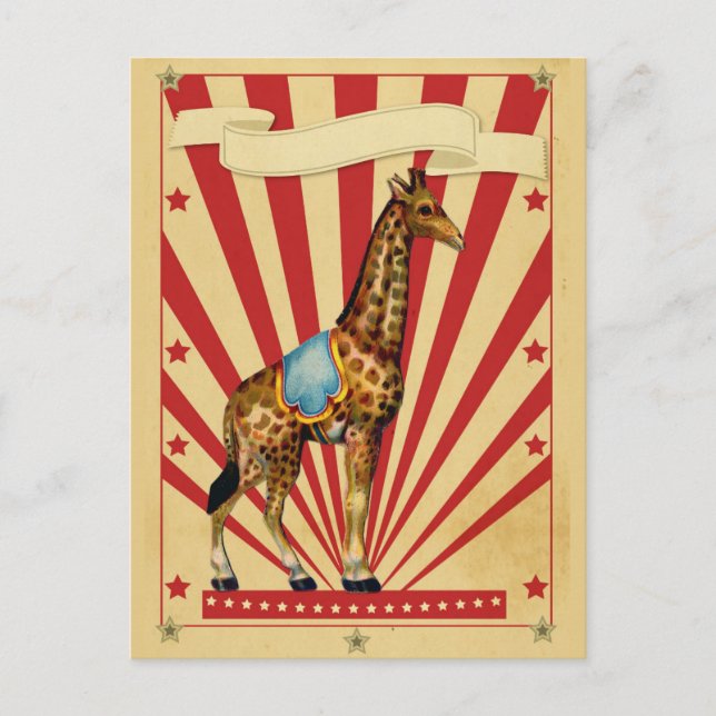 Customisable Circus Postcard (Front)