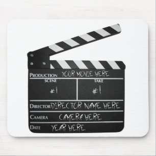 Customisable Clapboard Slate movie filmmaker film Mouse Mat