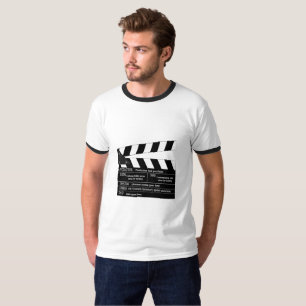 Customisable Clapperboard for Filmmakers T-Shirt