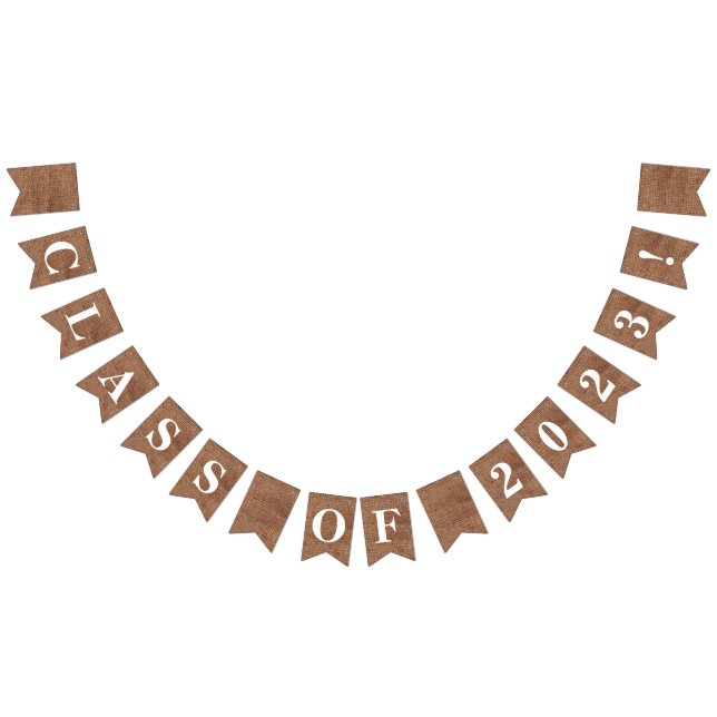 Customisable CLASS OF 2020 on Simulated Burlap Bunting (All)