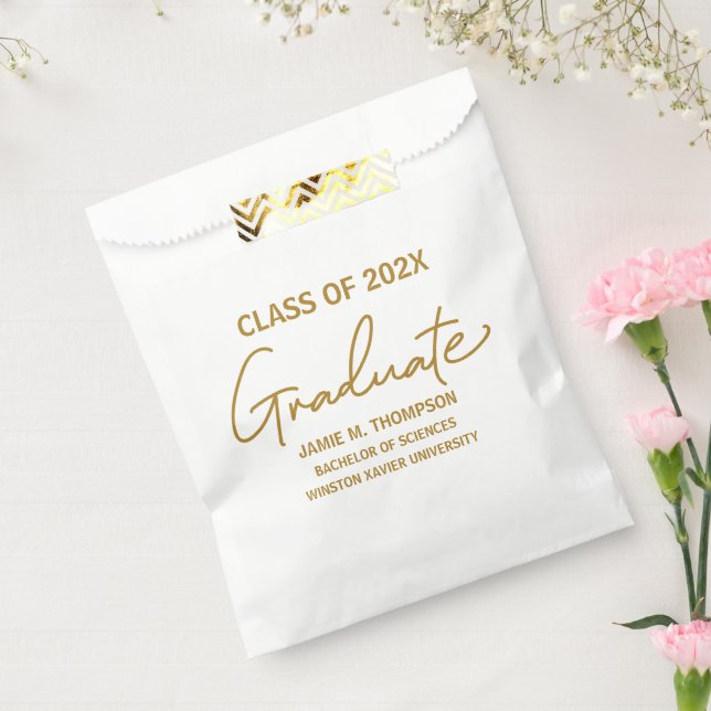 Customisable Class of 2024 University graduate  Favour Bags (Sealed)