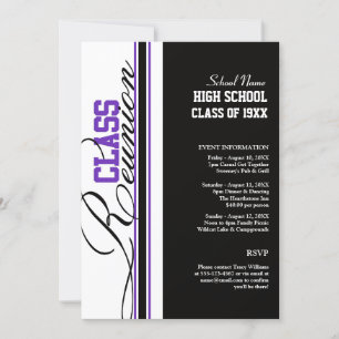 Customisable Class Reunion Invitations