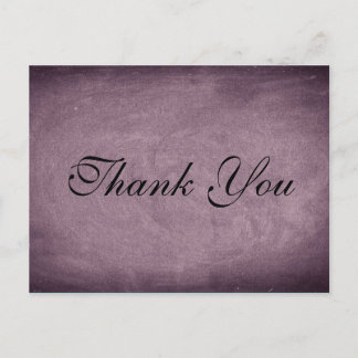 Customisable Classic Chalkboard  | Thank You Card