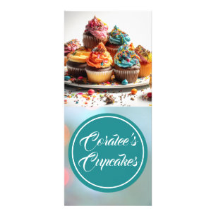 Customisable Classic Rack Card Cupcake Flyer