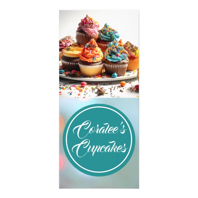 Customisable Classic Rack Card Cupcake Flyer (Front)