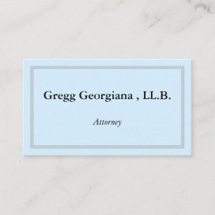 Customisable & Clean Attorney Business Card