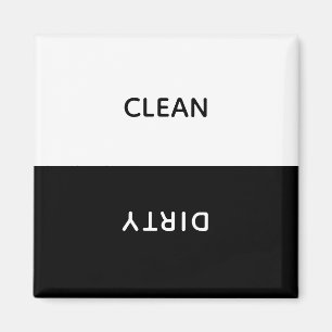 Customisable Clean Dirty Dishwasher Sign Magnet