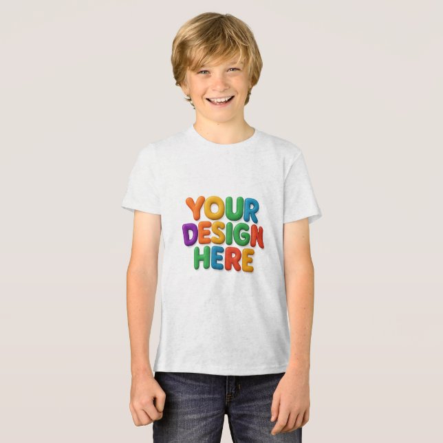 Customisable Clothing | YOU DESIGN HERE Tri-Blend Shirt (Front Full)