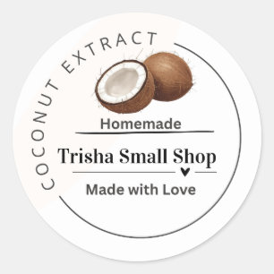 Customisable Coconut Extract Label – Personalised