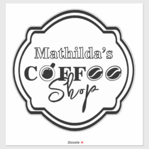 Customisable coffee shop logo for business / home