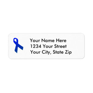 Customisable Colon Cancer Awareness Address Label