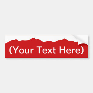 Customisable Colorado Mountains Bumper Sticker