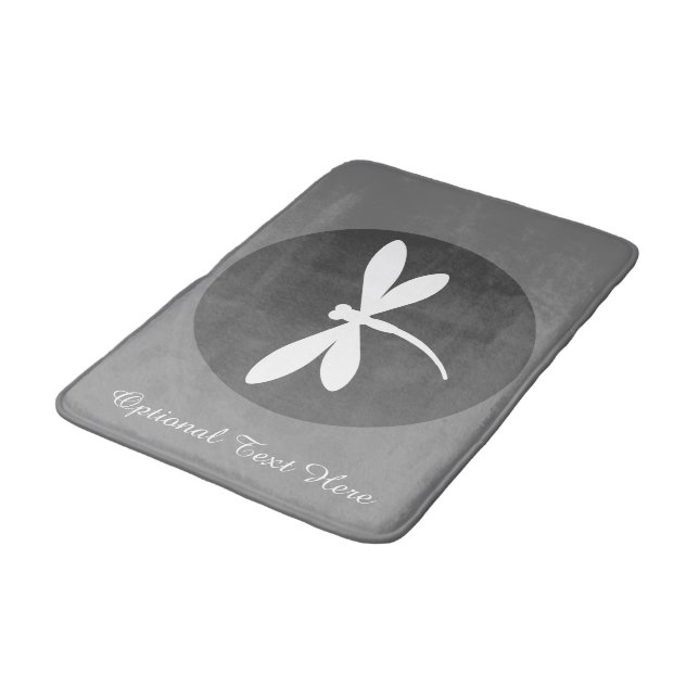 Customisable Colour Dragonfly Bath Mat (Angled)