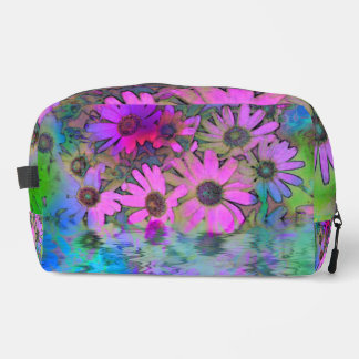 Customisable colourful floral cosmetic bag