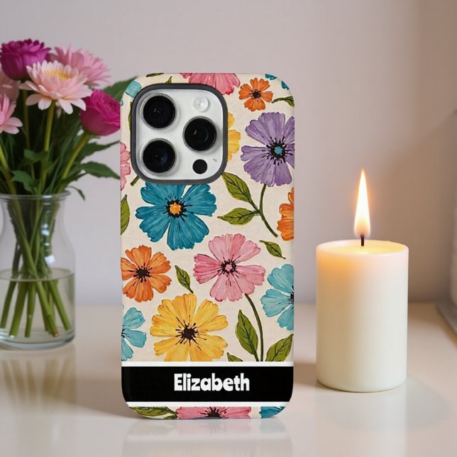 Customisable Colourful Floral Phone Cover (Creator Uploaded)