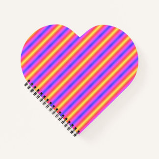 Customisable "Colourful Heart" Notebook