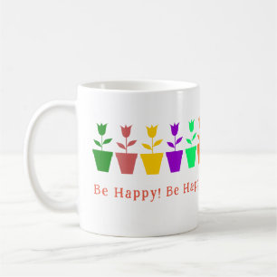 Customisable & Colourful Tulip Coffee Mug